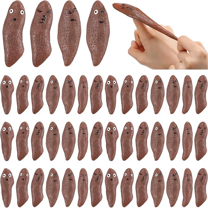 Sotiff 42 Pieces Finger Slingshot Toys Fake Toy Ornament Slingshot Prank Fingers Stretchy Funny Rubber for Flying Game and Party Favor, 2.56 x 0.79 Inch
