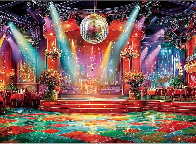 500 Pieces Puzzle for Adults, Puzzles for Adults 500 Pieces, Retro Disco Ballroom Jigsaw Puzzle, Challenging Perfect for Game Nights, 20.5 X 15 in