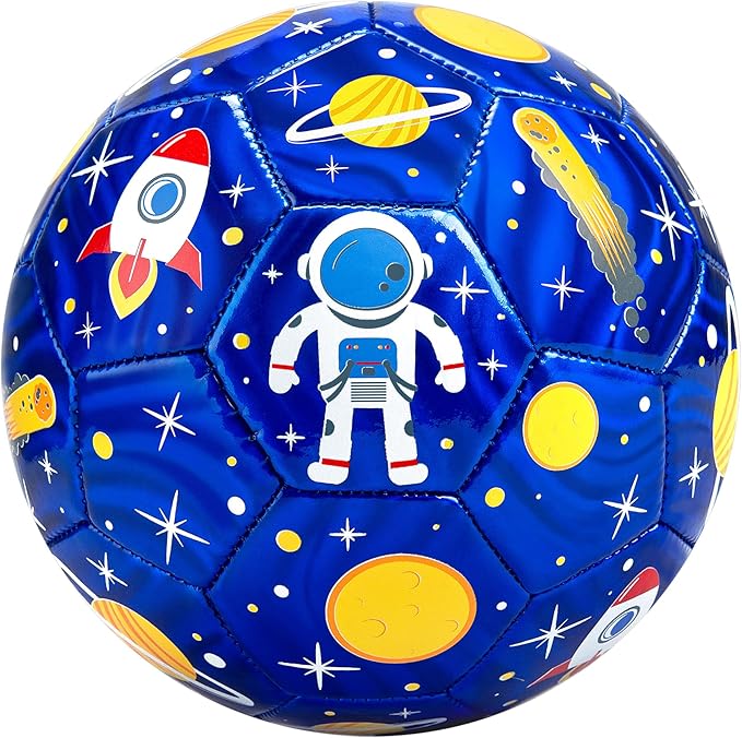INPODAK Soccer Ball for Toddler Kids 1-3 2-8, Size 2 Size 3 Soccer Ball, Cartoon Dinosaur Unicorn Balls with Pump, Mesh Bag and Gift Box Great Gift for Birthdays