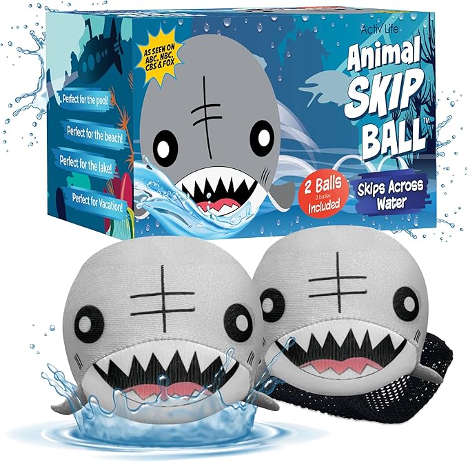 Activ Life The Ultimate Water Skip Balls, Water Bouncing Ball for Swimming Pool, Beach Toys for Friends, Family, Kids and Adults