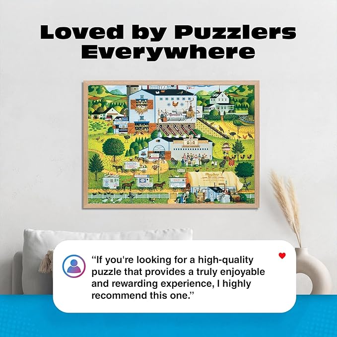 Buffalo Games Silver Select – Charles Wysocki Sunny Side Up - 1000 Piece Jigsaw Puzzle for Adults – Precision-Cut Pieces, Beautiful Artwork, and Hours of Relaxing Fun