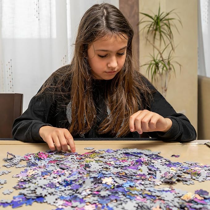 Rocorose 1000 Piece Puzzle for Adults, Colorful Succulents Plants Jigsaw Puzzles Impossible Fun and Challenging Multicolor Nature Puzzles Family Activity Gifts - Thick, Sturdy Pieces