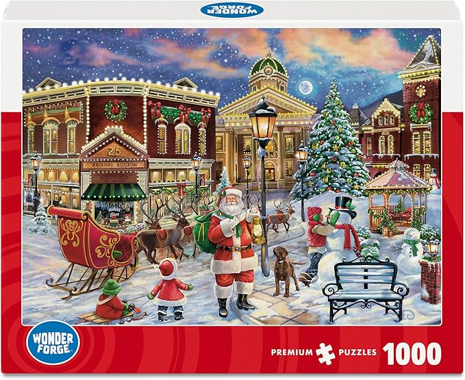 Wonder Forge Christmas Eve 1000 Piece Jigsaw Puzzle for Adults | Unique, Perfectly-Fitting Pieces | Fun, Vibrant Imagery | Amazon Exclusive