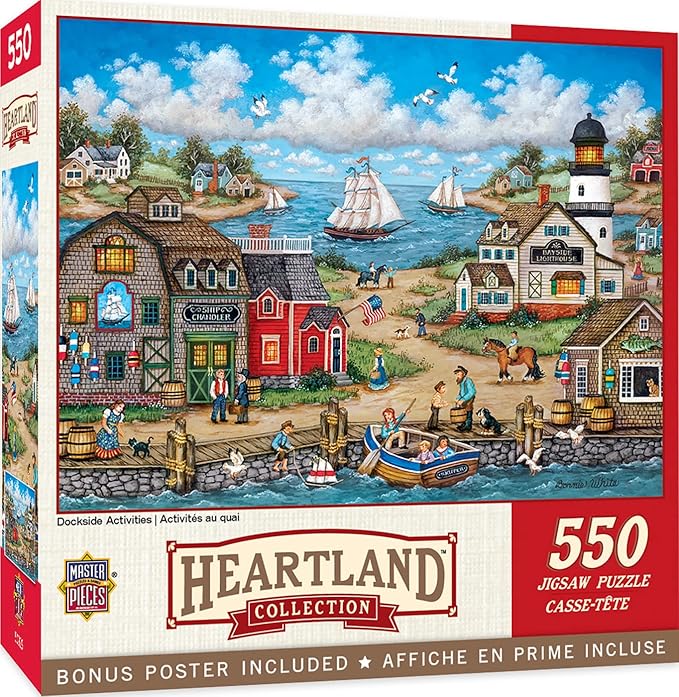 Baby Fanatics MasterPieces 550 Piece Jigsaw Puzzle for Adults, Family, Or Kids - Dockside Activities - 18"x24"