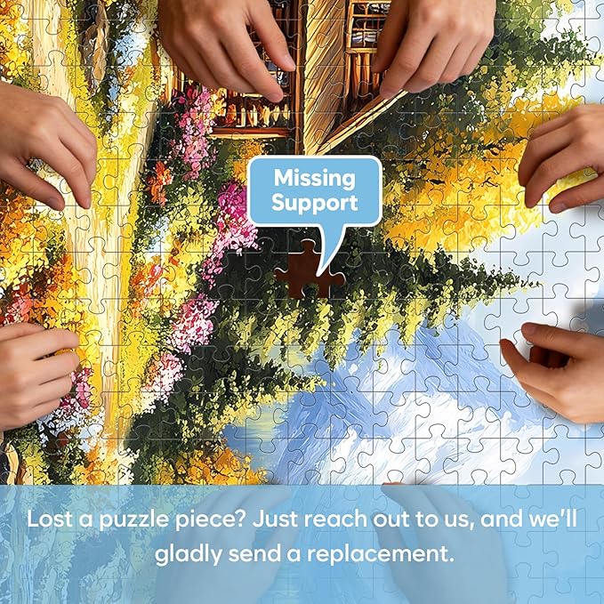 3 Pack Puzzles for Adults 500 Pieces, Canoe Lake and Night View Jigsaw Puzzles 500 Pieces for Teens Seniors, Challenging Cabin Sunset Puzzle for Game Night, for Outdoor Nature Lovers