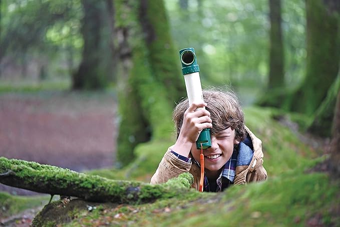 Hape Hide &-Seek Periscope| Bamboo & Plant Plastic Periscope for Hide &-Seek & Spy Games for Children Ages 5 & Up, Green (E5569)