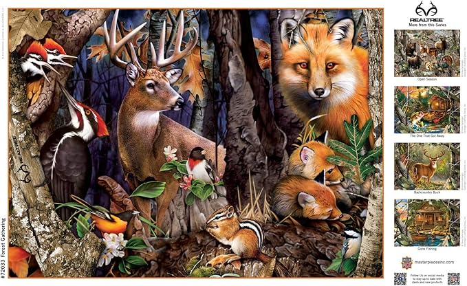 MasterPieces 1000 Piece Jigsaw Puzzle for Adults, Family, Or Youth - Forest Gathering - 19.25"x26.75"