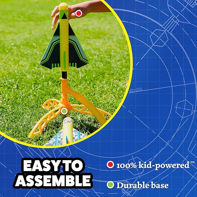 Stomp Rocket Stunt Airplane Refill, Looper Plane Launcher Toy for Kids - Airplane Toy Soars Over 100 Feet - Fun Outdoor Toys & Gift for Boys or Girls.