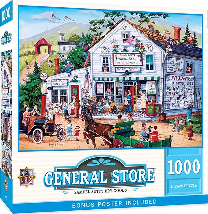 MasterPieces 1000 Piece Jigsaw Puzzle for Adults, Family, Or Youth - Samuel Sutty Dry Goods - 19.25"x26.75"