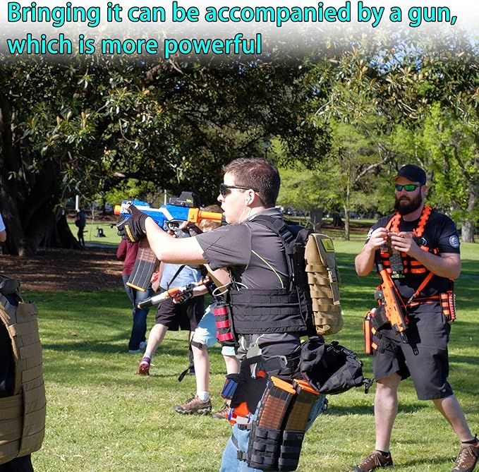 BOROLA Adjustable Tactical Waist-Bag Compatible for Nerf Mega Elite Series