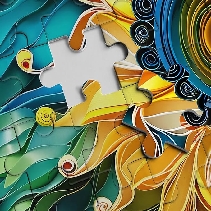 Sunflower Puzzles for Adults 1000 Pieces, Colorful Flower 3D Plant Jigsaw Puzzles Nature, Christian Beautiful Paper Floral Garden Puzzle