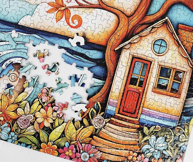Springbok She Shed By the Sea 1000 Piece Jigsaw Puzzle for Adults - Unique Cut Pieces - Made in USA