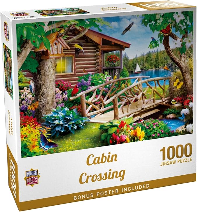 Masterpieces 1000 Piece Jigsaw Puzzle for Adults and Families - Cabin Crossing - 19.25"x26.63"