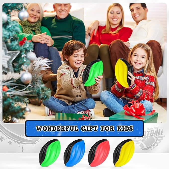Jerify 20 Pack Mini Footballs Bulk 7 Inch Small Toy Footballs Spiral Foam Soft Sports for Indoor Outdoor Play Game Kids Party Supplies(Black Color Series)
