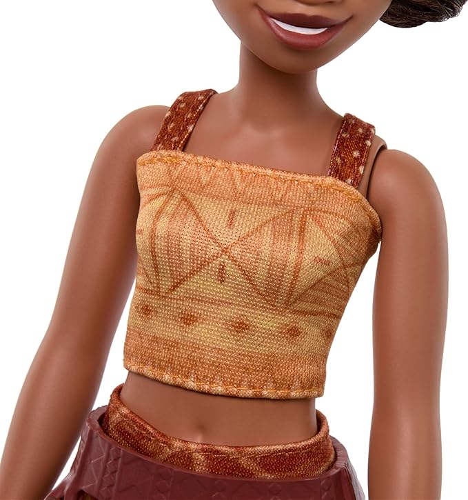 Mattel Disney Moana 2 Loto Fashion Doll with 2 Accessories, Removable Outfit with Belt & Axe, Inspired by The Movie