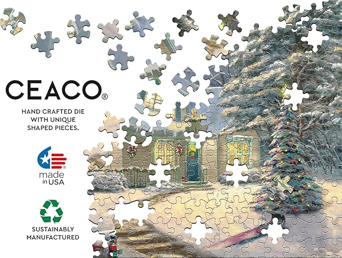 Ceaco - Thomas Kinkade - Holiday - Midnight Delivery - 1000 Piece Jigsaw Puzzle