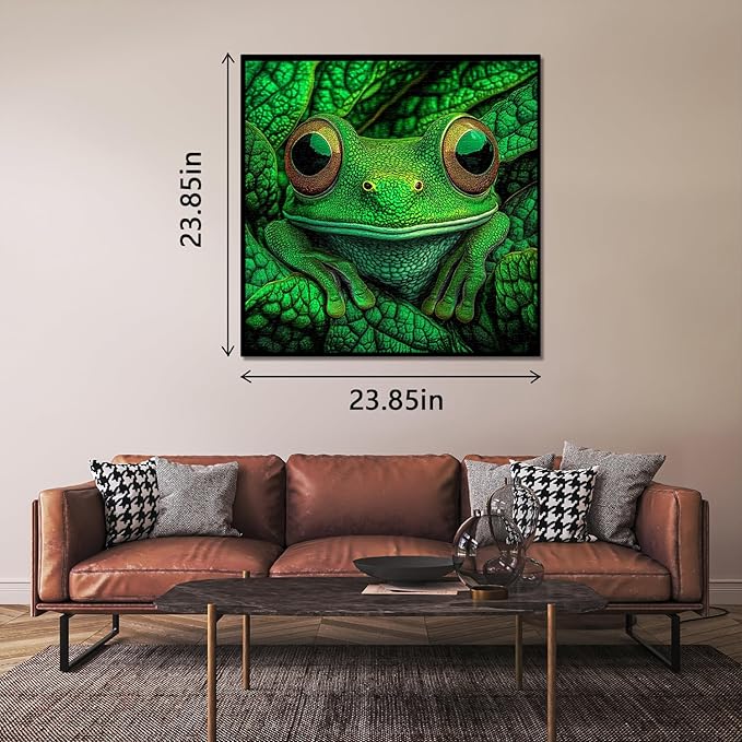 Frog Puzzles for Adults 1000 Pieces, Nature Wild Animal Jigsaw Puzzles, Challenging Forest Puzzle as Wall Decor