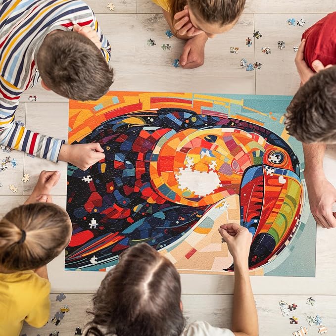 Jigsaw Puzzles for Adults 1000 Pieces, Animal Bird Toucan Funny Difficult Challenging Unique Puzzle for Game Night Family Home Decor, 20x27 Inches, Toucan