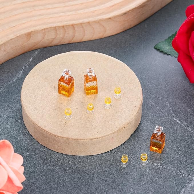9 Pcs 1:12 Scale Bottle Dollhouse Accessories A Set of Mini Whiskey Wine Bottle Bar Model Exquisite Miniature Dollhouse Accessories Realistic Mini Whiskey Wine Decoration Doll House Decor