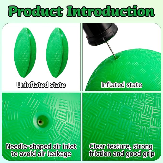 24 Pcs Playground Balls,6 Inch Inflatable Dodge Balls,Sport Bouncy Balls with a Hand Pump,Dodgeball Balls for Indoors Outdoors Ball Games,Gym,School,Camps,Picnic