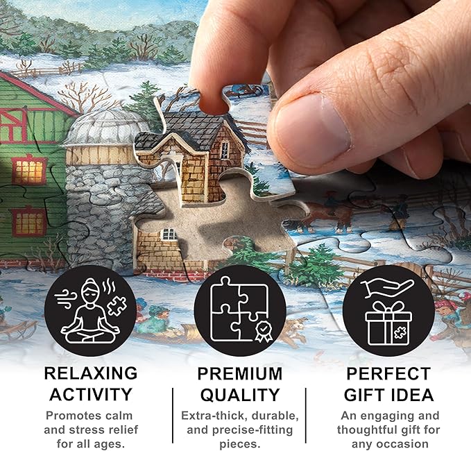 MasterPieces Heartland Collection - Snowball Ambush 550pc Puzzle