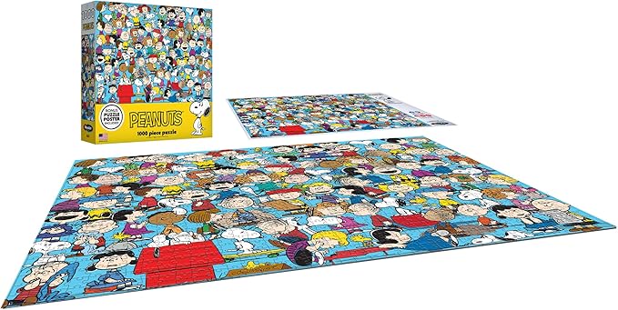 RoseArt - Peanuts - Cast of Characters - 1000 Piece Jigsaw Puzzle for Adults