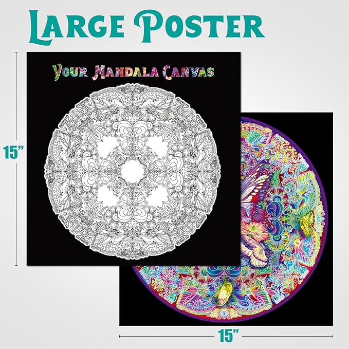 Antelope - 1000 Piece Mandala Puzzle for Adults, Mandala Morphe Jigsaw Puzzles 1000 Pieces,1000 Piece Round Puzzles, Butterfly Puzzles, High Resolution, Matte Finish, Smooth Edging, No Dust