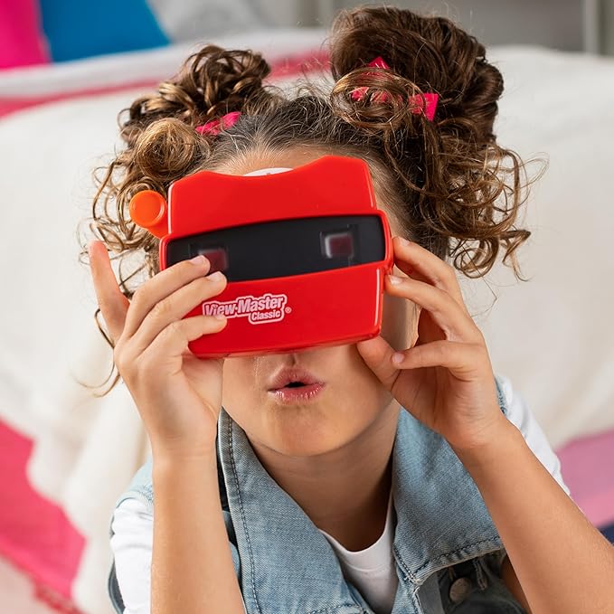 Classic View-Master Metallic Viewfinder with 2 Reels - Retro STEM Learning Toy for Kids & Adults, Nature Education for Ages 3+