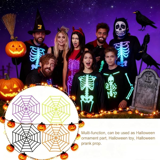 (1000pcs Halloween Spider Web)