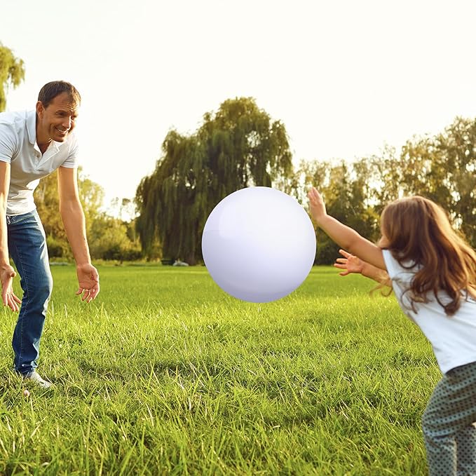 Chumia 18 Inch Fun Bouncy Balls 5 Pcs Rubber Inflatable Beach Ball Bouncing Sensory Playballs with Hand Air Pump for Park Backyard Beach Indoor Outdoor Party Favors