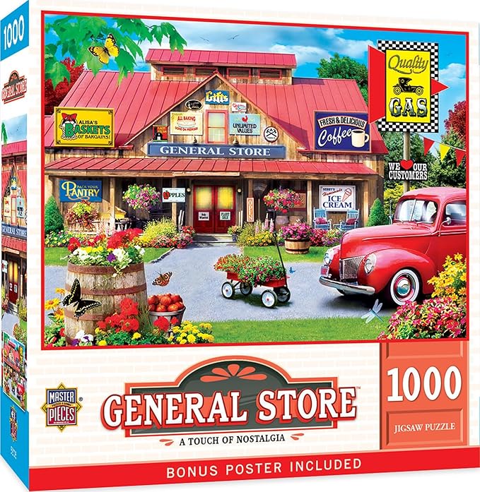 MasterPieces 1000 Piece Jigsaw Puzzle for Adults, Family, Or Youth - A Touch of Nostalgia - 19.25"x26.75"