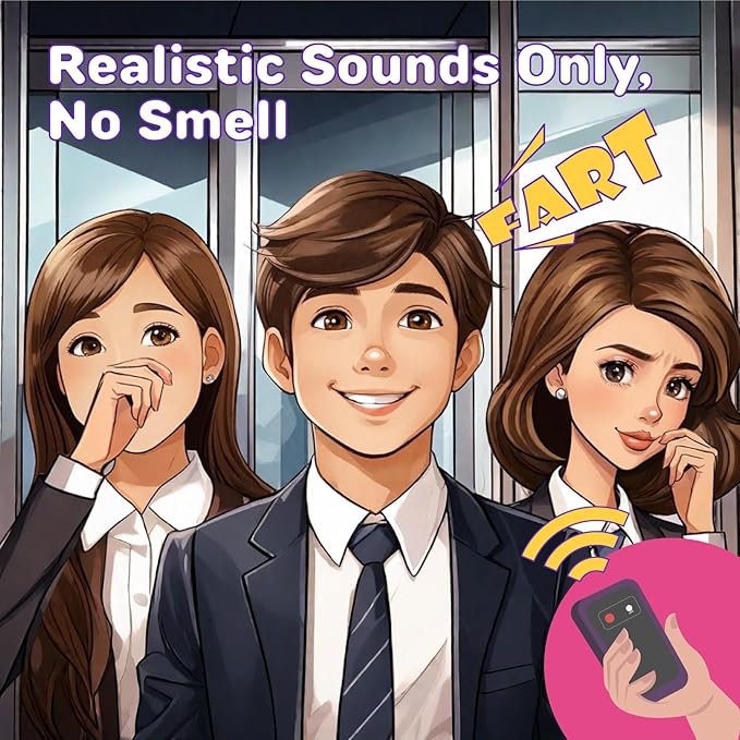 Fart Machine with Remote, Fart Machine Prank Pocket Size April Fools' Day Funny Tricky Toy, Electronic Magnetic Simulated Farting Sounds Bomb Bags Farting Machine Party Prank Toy