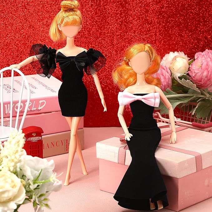 UPINS 4 Pcs Doll Clothes Girls Doll Accessories for 11.5 Inch Doll Include Summer Dress Regular Outfit Doll Clothing Girl Birthday Gift