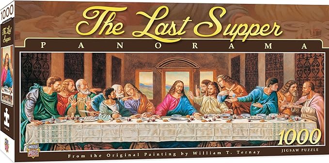 MasterPieces 1000 Piece Jigsaw Puzzle for Adults, Family, Or Youth - The Last Supper - 13"x39"