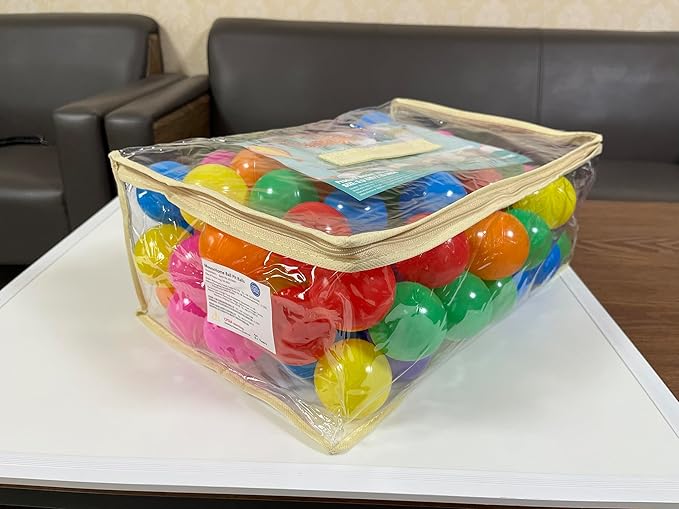 MoonxHome Ball Pit Balls for Toddlers, BPA Free Crush Proof Plastic Toy Balls for Ball Pit, Children's Pool Water Toys, Macaron Ocean Balls for Play Tent 2.15 Inch Pack of 100 200 500 800 1000
