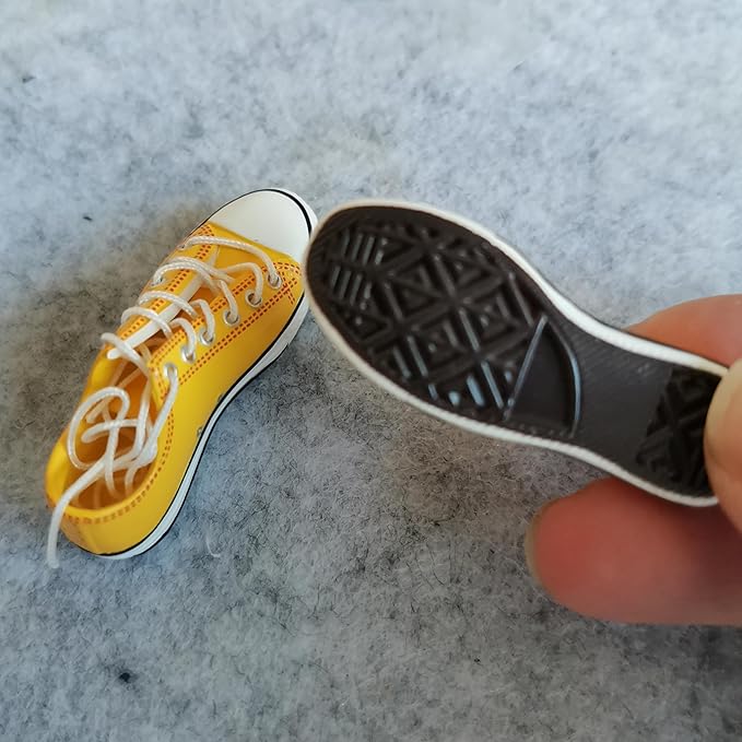 1:6 Scale Figure Shoes Sneakers Shoe for 1/6 12 inch Female Action Figure Phicen TBLeague (Yellow)