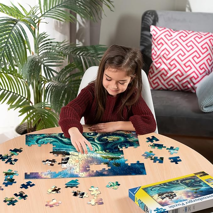 Ravensburger Octopus Treasure 100 Piece XXL Puzzle for Kids 6+