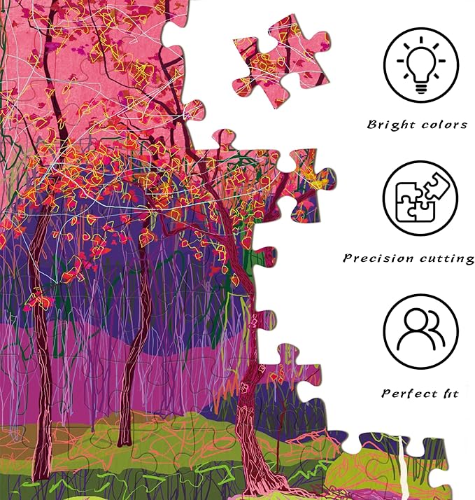 HUADADA Puzzles for Adults 1000 Pieces,Tallow Tree Puzzles for Adults,1000 Piece Puzzle for Adults Family Interactive Game Gift