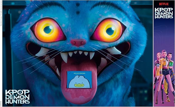 Buffalo Games – Netflix K-Pop Demon Hunters Derpy - 300 Oversized Piece Jigsaw Puzzle - Larger Shapes - Great for Adults, Family, Kids, Easy to Grip