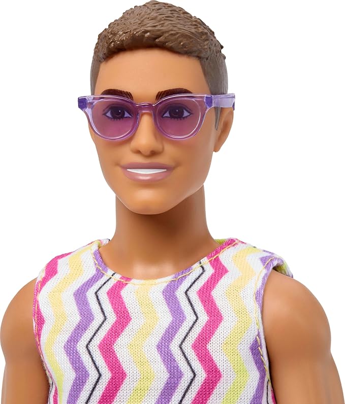 Barbie Style Fashion Dolls Set, Beach Inspired Looks and Accessories, 65th Anniversary Ken Doll