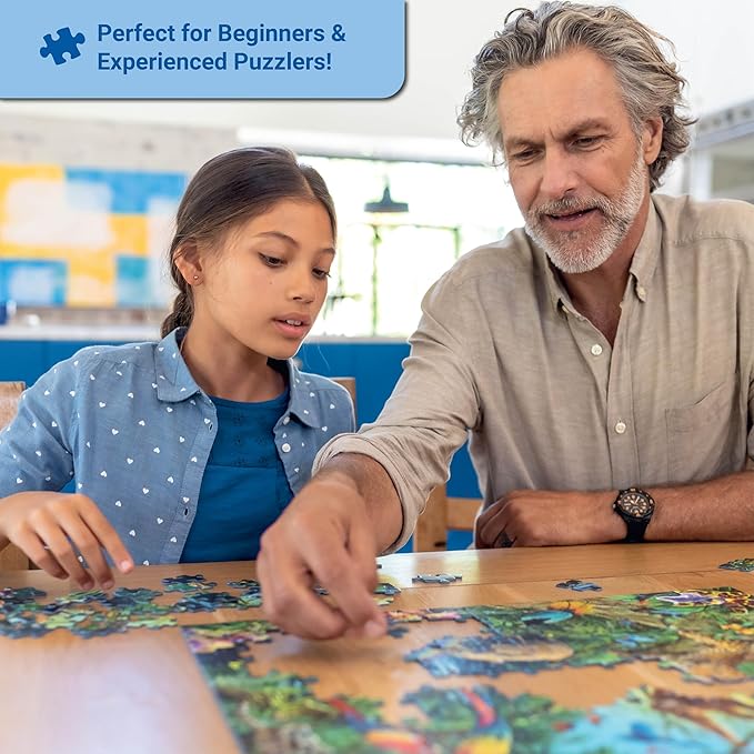 Ravensburger - Minecraft Biomes - 49 Piece Jigsaw Puzzle 3-Pack Set - Pixelated Forests, Oceans & More - Bright, Stunning Imagery - Premium Quality - Ideal Gift - Screen-Free Fun - Children Age 5+