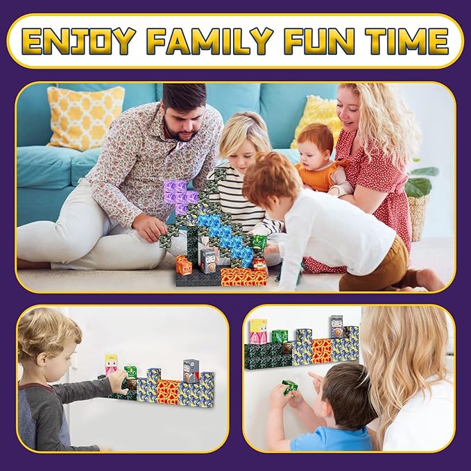 100PCS Magnetic Blocks - Build Magnet World kids Building Toy, Magnetic Tiles Building Blocks Toddler STEM Montessori Toy Sensory Outdoor Toys for 3+ Year Old Boys&Girls, Christmas Birthday Gift