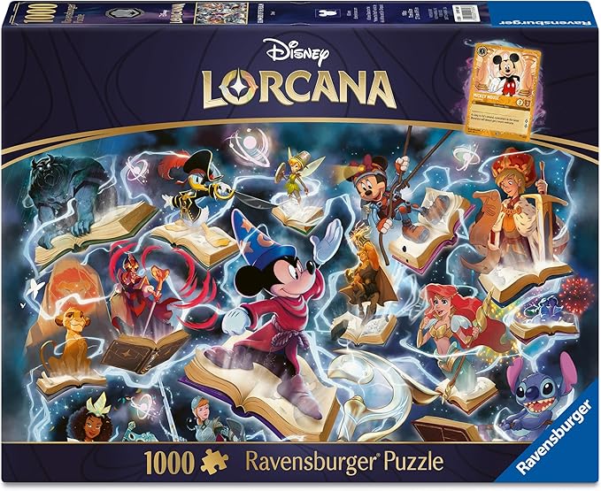 Ravensburger Disney Lorcana - Glimmers of The Realm: Steel 1000 Piece Jigsaw Puzzle | Premium Quality Made in Europe | FSC Certified Materials