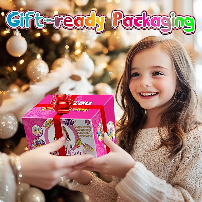 FUNZBO 520+ Snap Pop Beads - Jewelry Making Kit, Arts and Crafts for Kids Ages 4-8, Toys for 3 4 5 6 Years Old Girls Birthday Gifts Ideas, Bracelet Necklace Ring Set for Girls, Easter Basket Stuffers