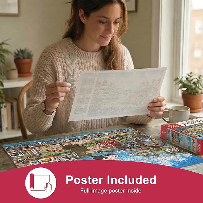 Baby Fanatics MasterPieces 550 Piece Jigsaw Puzzle for Adults, Family, Or Kids - Dockside Activities - 18"x24"