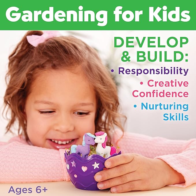 Creativity for Kids Mini Garden: Pony Terrarium Kit - Horse Gifts for Girls, Crafts for Kids and Girl Toys, Easter Basket Stuffers and Birthday Gift Ideas (Ages 6+)