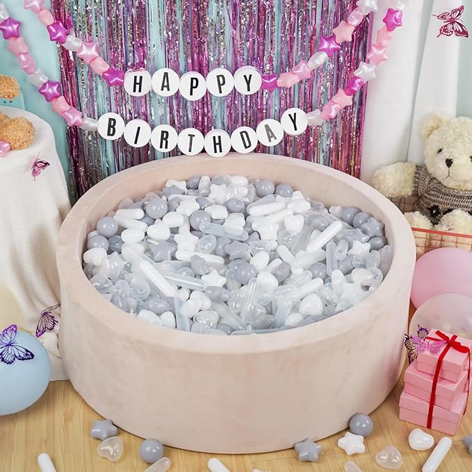 STARBOLO Ball Pit Balls for Baby and Toddler, 200pcs Phthalate Free BPA Free Crush Proof Plastic - Multicolored Pit Balls Play Toys for Kids Ball Pit, Pool,Play Tent,Party