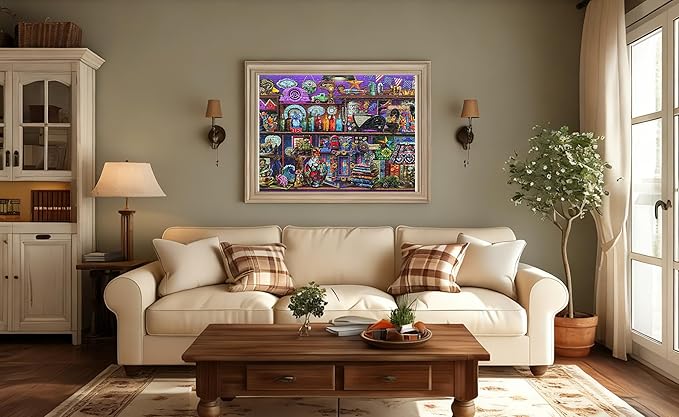 500 Piece Puzzles for Adults - Collected 2 Licensed by Chris Bigelow - Retro Puzzle Back to The Past
