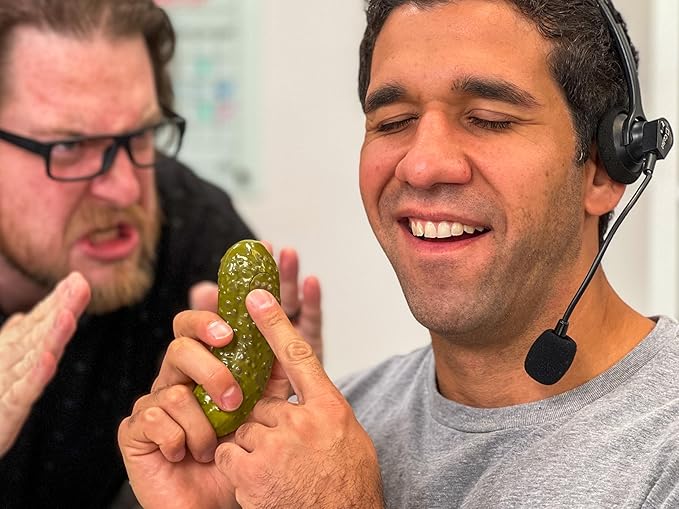 DR DINGUS Farting Pickle Toy - +100 Unique Farts - Hilarious Laughs - Novelty Gag Gift for Friends Family Coworkers Office Students Classroom