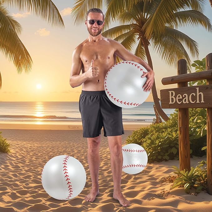 POZA Inflatable Beach Balls - Elegant Glitter Confetti Premium Floaters, Heavy Duty Vinyl Floatation Pool Toys for Pool Beach Party, UV Resistant Pool Décor